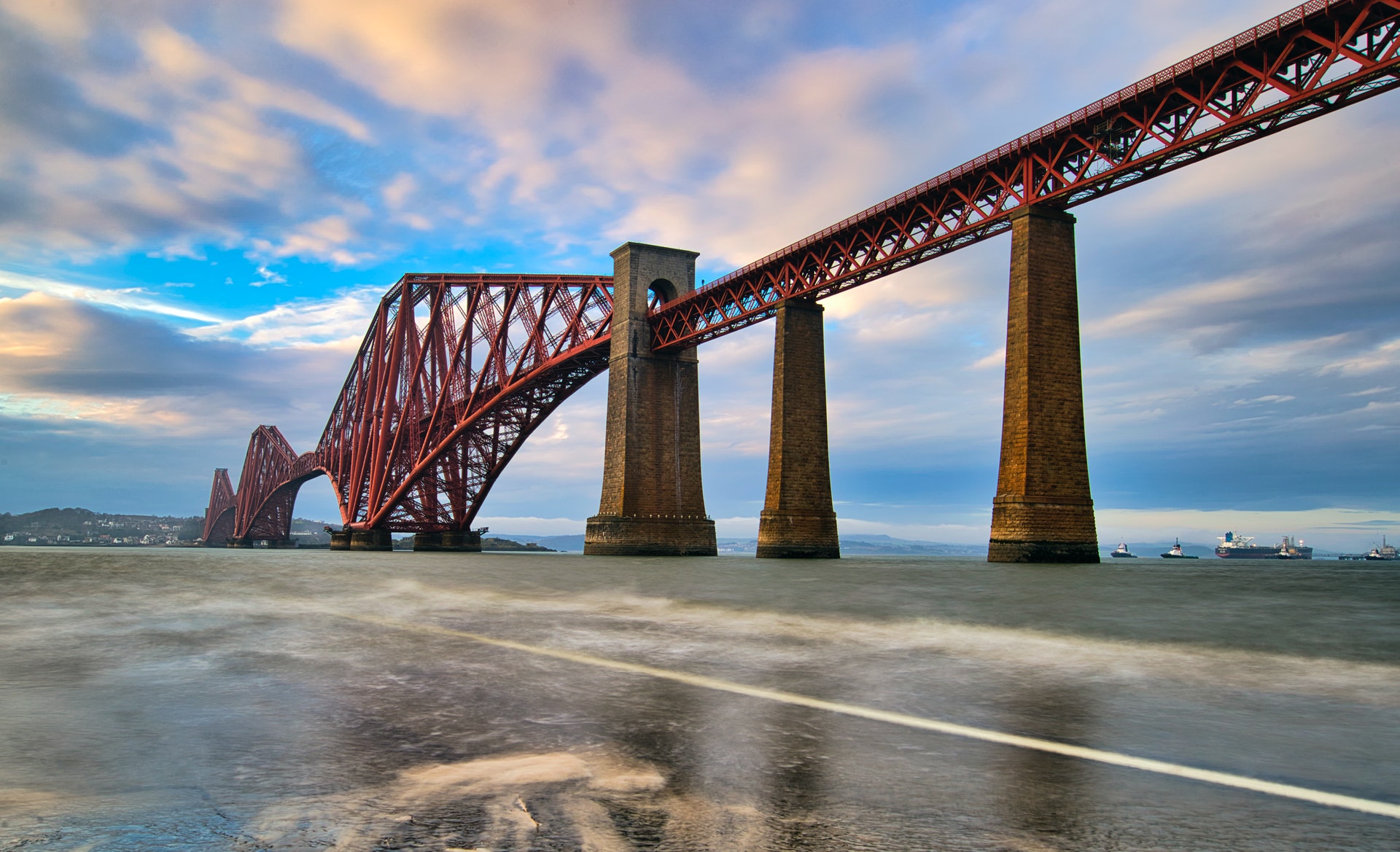 structural-photography-of-red-suspension-bridge-1580517
